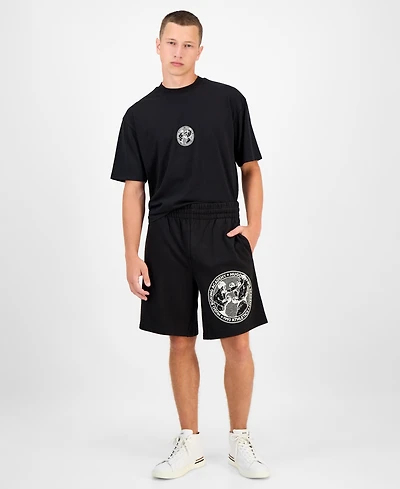 Hugo Boss Men's Dubox Relaxed Fit Graphic 9" Shorts