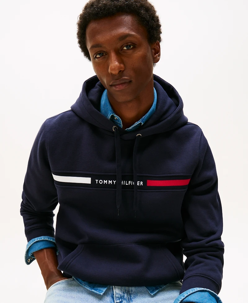 Tommy Hilfiger Men's Chest Logo Hoodie