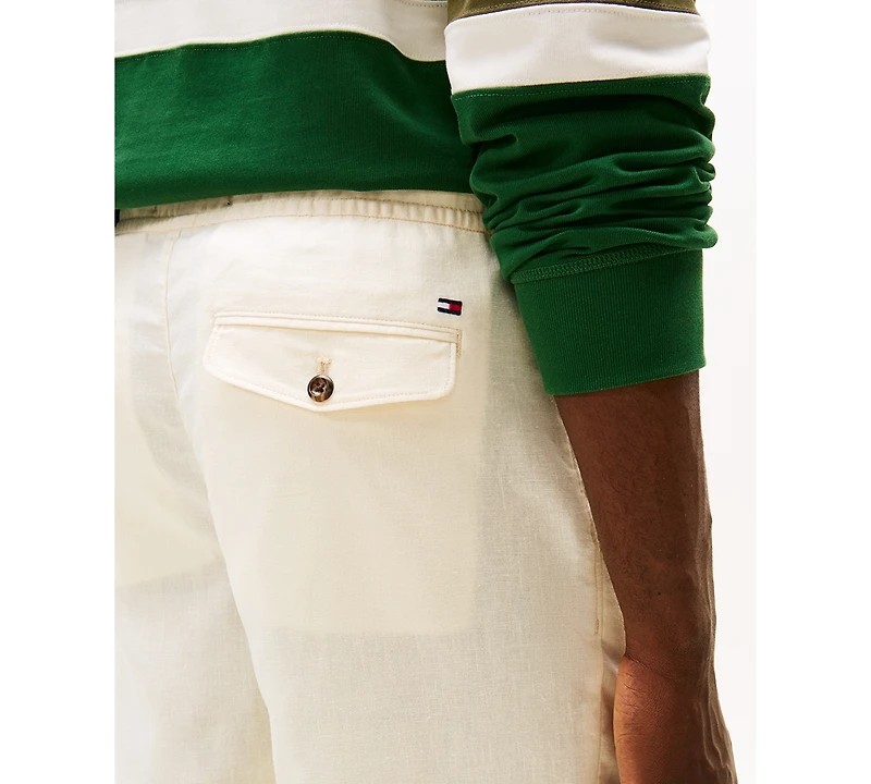 Tommy Hilfiger Men's 11.25" Relaxed-Fit Linen Shorts
