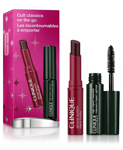 Clinique 2-Pc. Cult Classics On The Go: High Impact Mascara & Black Honey Lip Mini Set