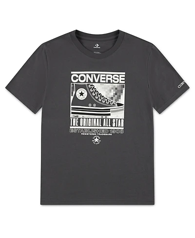 Converse Big Boys Static Background Sneaker T-Shirt
