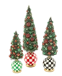 MacKenzie-Childs Courtly Check Illuminated Bottle Brush Tree