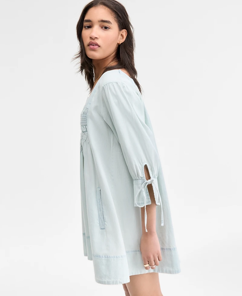 Free People Women's Sonora Cotton Denim Mini Dress