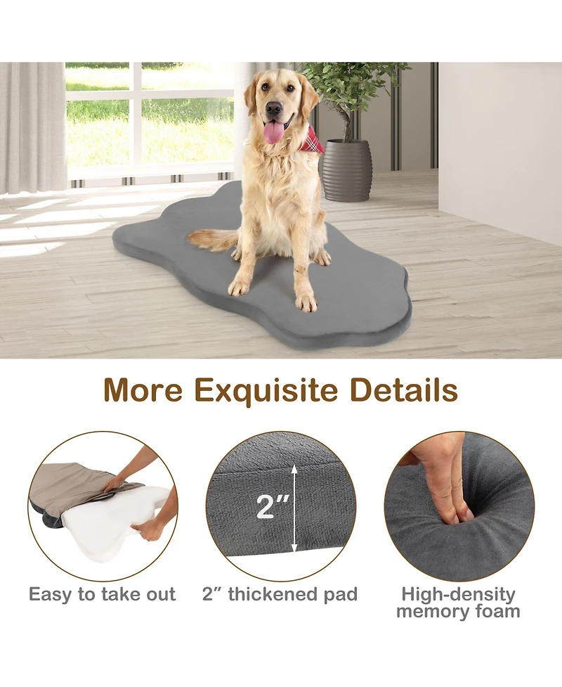 Akiudex orthopedic dog bed with memory foam support for large dogs