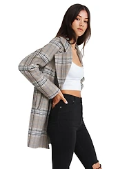 Belle & Bloom Women's Ex-Boyfriend Wool Blend Oversized Jacket