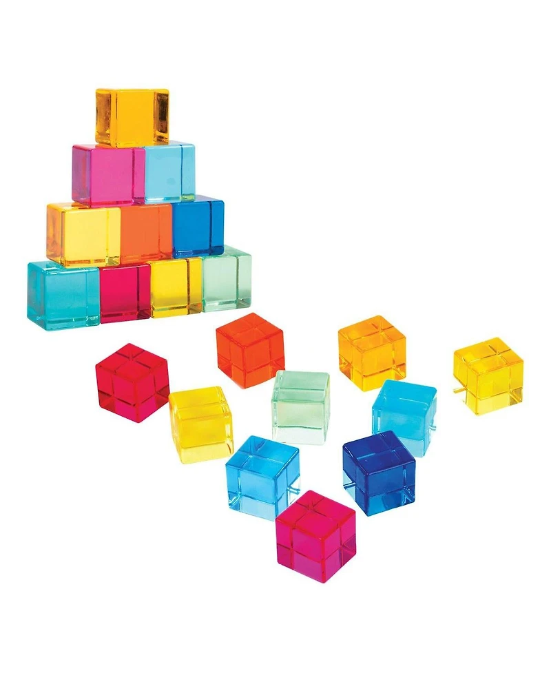 Learning Advantage Translucent Sensory Gem Cubes - 20 Pieces