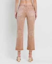 Flying Monkey Women's High Rise Crossover Straight Jeans