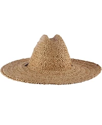 Dorfman Pacific Men's Raffia Lifeguard Chin Cord Hat