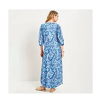 June + Vie Women's Boho Maxi Dress