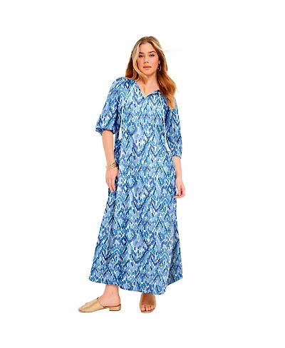 June + Vie Women's Boho Maxi Dress