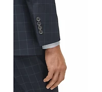 Brooks Brothers Men's Classic-Fit Windowpane Suit Jacket
