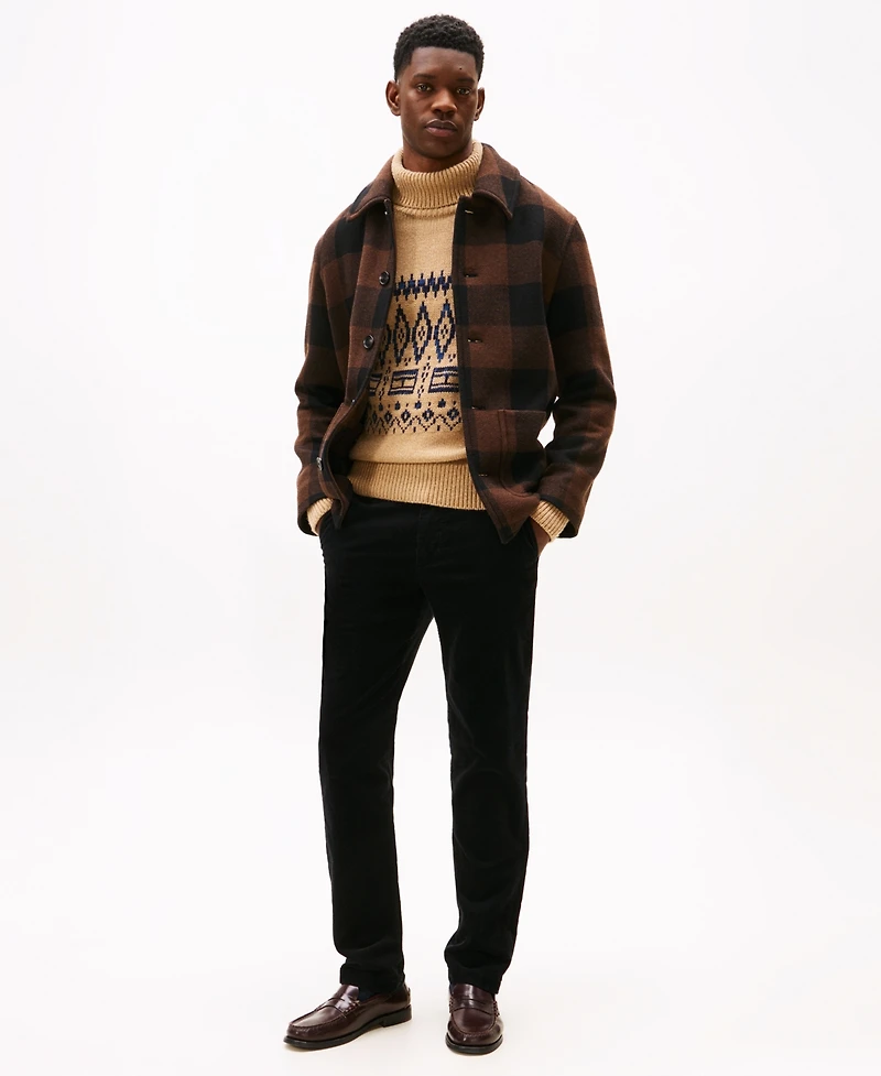 Tommy Hilfiger Men's Denton Slim Straight Fit Corduroy Chinos