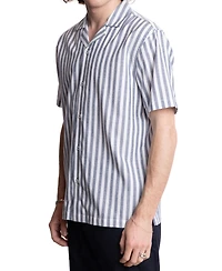 Paisley & Gray Men's Short Sleeve Striped Button-Front Camp Shirt