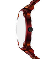 Diesel Men's Mr. Daddy Slim Quartz Three-Hand Date Red Stainless Steel Watch, 54mm