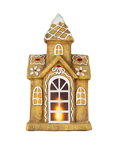 Northlight 16" Led Gingerbread House with Icing Accents Christmas Decoration