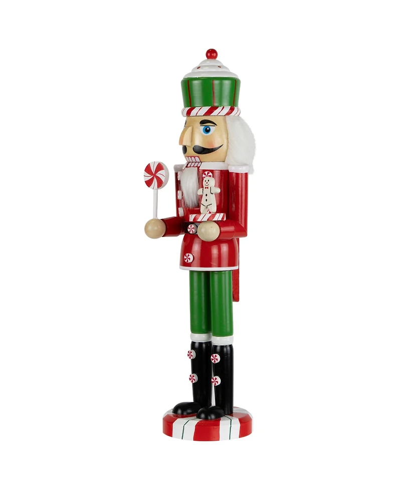 Northlight 15" Peppermint Candy Nutcracker Christmas Figure