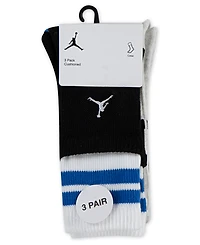 Jordan Big Boys 3-Pack Most Valuable Player Crew Socks