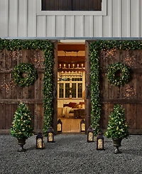 Balsam Hill 10 ft Outdoor Berry Cypress Pre-Lit Garland