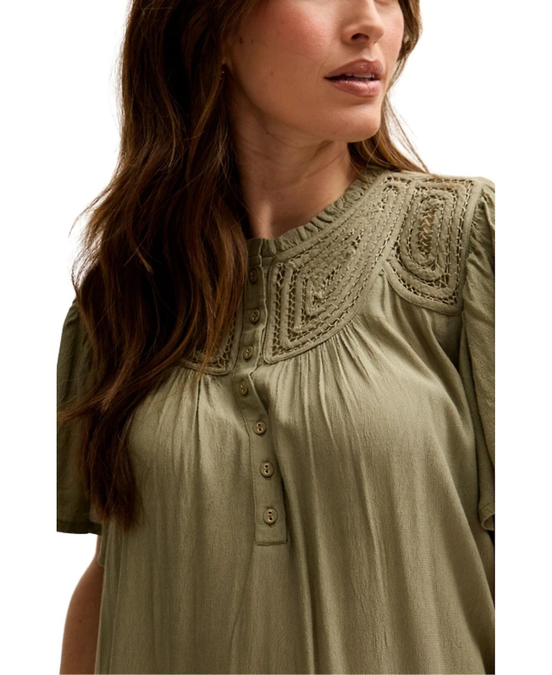 Lily and Lionel London Women's Roma Angel Sleeve Mini Dress