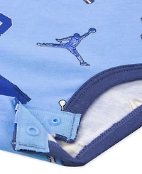 Jordan Baby 3-Pack Short-Sleeve Jersey Bodysuits