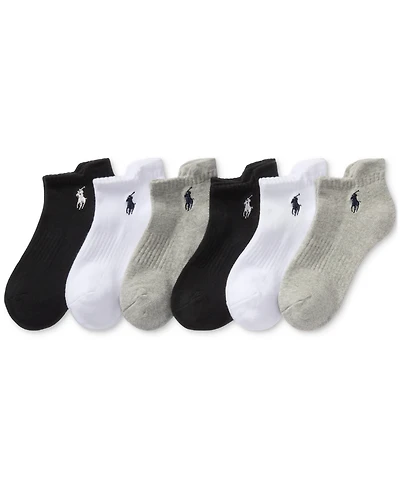 Polo Ralph Lauren Women's 6-Pk. Low-Cut Half-Cushion Tab Socks 727998PK2Z