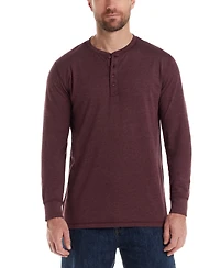 Weatherproof Vintage Men's Long-Sleeve Jersey Henley Shirt