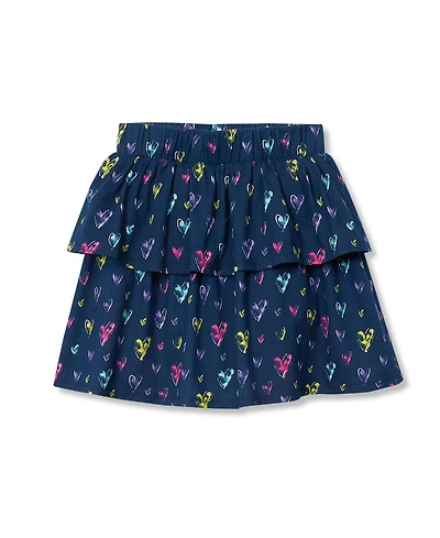 Lands' End Girls Tiered Knit Skort