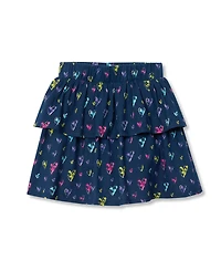 Lands' End Girls Tiered Knit Skort