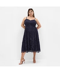 City Chic Women's Scarlet Lace Dress