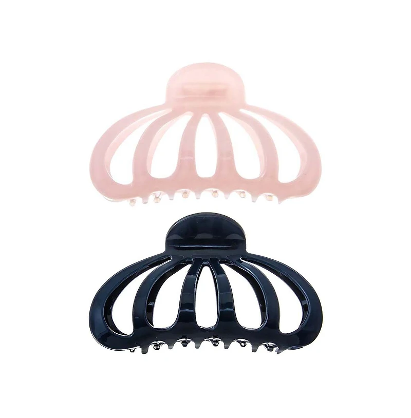 Pink & Navy Octopus Hair Claw Clip Set By Adina Eden
