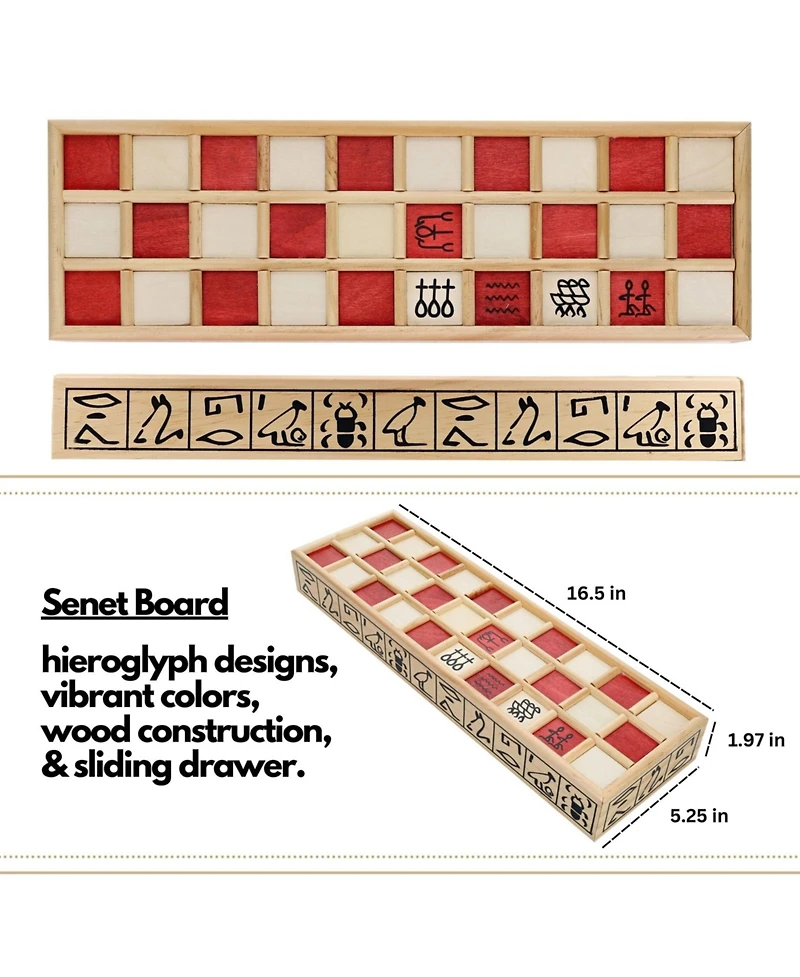 We Games Wood Senet Game
