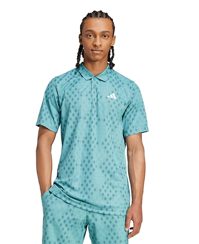 adidas Men's Club Climacool Tennis Graphic Polo Shirt