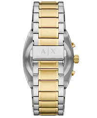 A|X Armani Exchange Men's Quartz Chronograph 2-Tone Stainless Steel Watch, 40mm