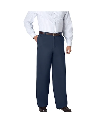 KingSize Men's Big & Tall Wide Leg Wrinkle Free Expandable Waist Pant
