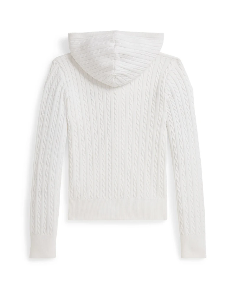 Polo Ralph Lauren Big Girls Mini-Cable Full-Zip Hoodie