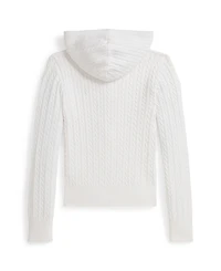 Polo Ralph Lauren Big Girls Mini-Cable Full-Zip Hoodie