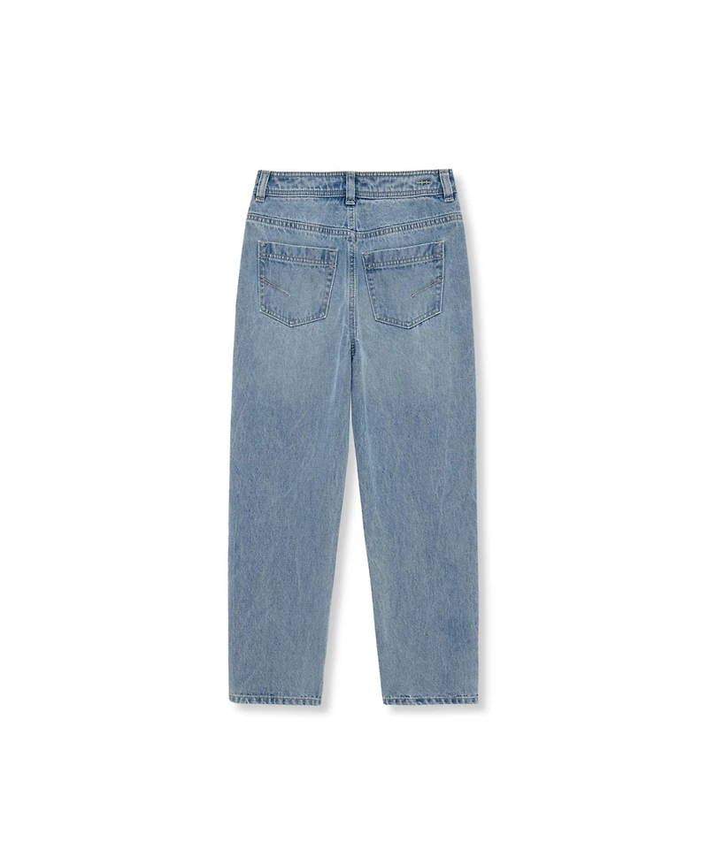H by Habitual Big Girls Tapered Distressed Jeans