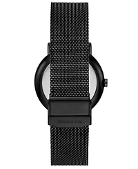 Skagen Men's Signatur Quartz Multifunction Black Stainless Steel Watch, 40mm