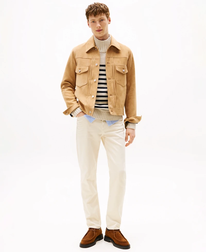 Tommy Hilfiger Men's Straight-Fit Denton Garment Dyed Denim Pants
