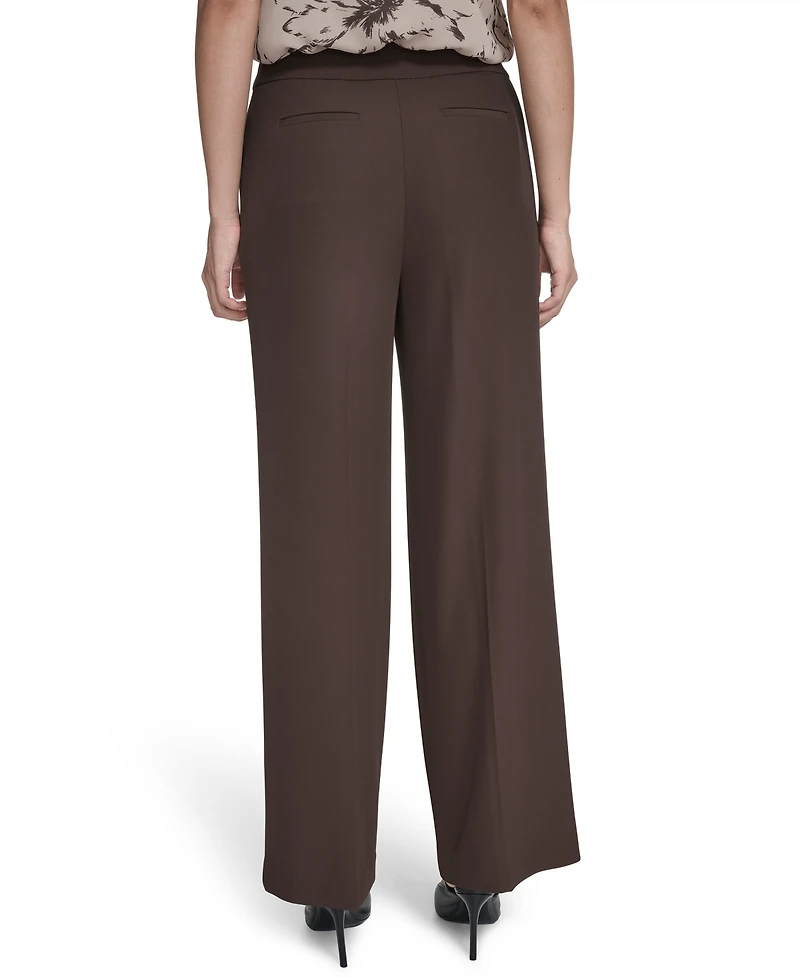 Calvin Klein Women's High-Rise Wide-Leg Pants