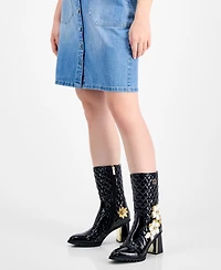 Things Ii Come Women's Gio Luxurious Quilted Dress Booties