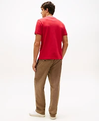 Tommy Hilfiger Men's Red, White & Blue Pique T-Shirt