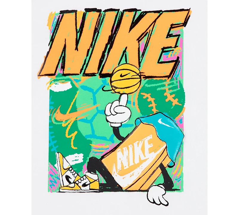 Nike Little Boys Basketball Graphic Long-Sleeve T-Shirt