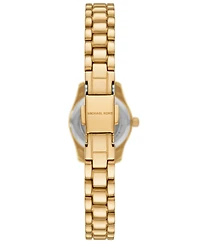 Michael Kors Women's Lexington Three-Hand Gold-Tone Stainless-Steel Watch, 19mm and Bracelet Gift Set
