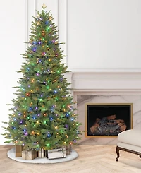 Puleo 7.5ft Pre-lit Colchester Pine, 2336 Branch Tips, 500 Multi-color Led Lights