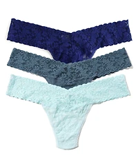 Hanky Panky Women's Signature Lace Low Rise Thong 3 pack Panty