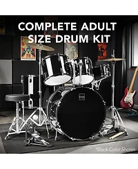 Best Choice Products 5-Piece Beginner Drum Set w/ Snare, Bass, Toms, Cymbal, Hi-Hat, Sticks, Pedal