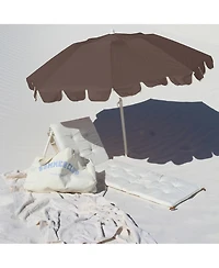 Compact Beach Umbrella: Rustico Driftwood