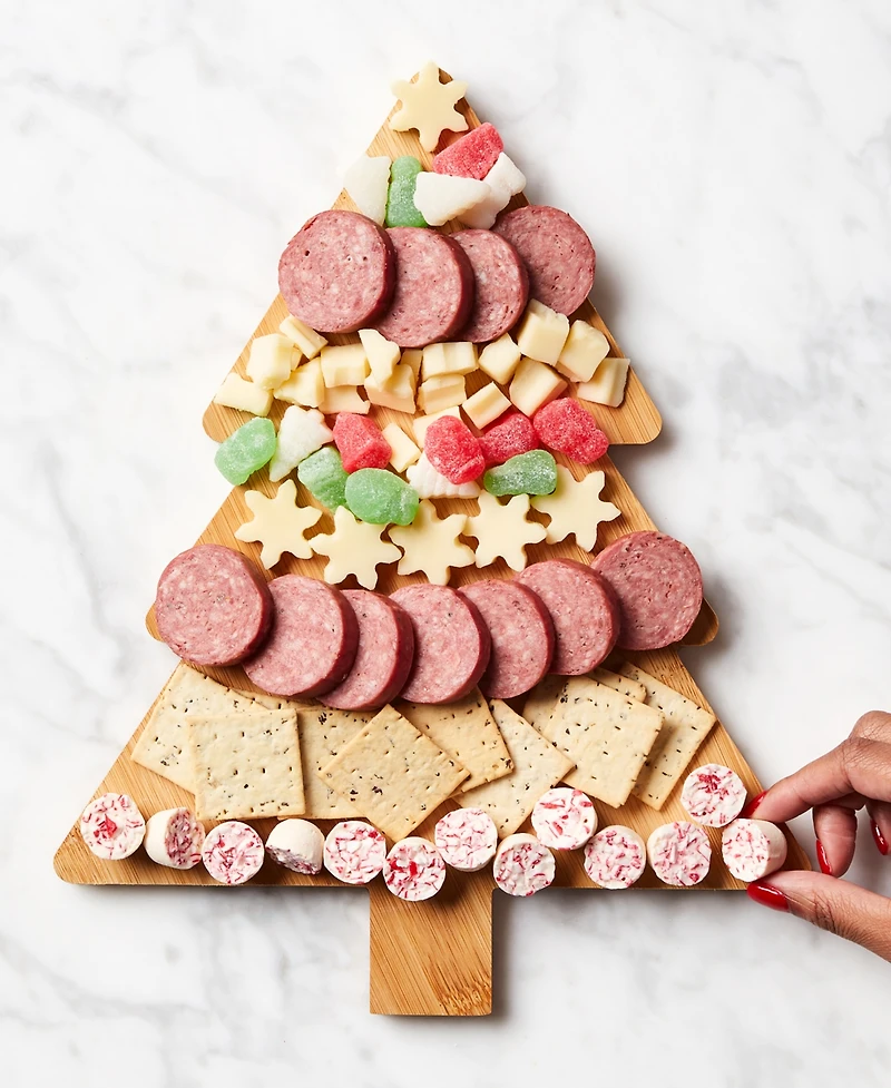 Hickory Farms Holiday Charcuterie Tree Kit, 7 Piece