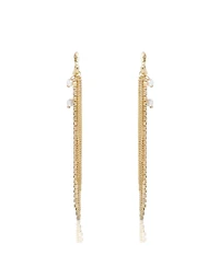 BCBGeneration Layered Tassel Statement Earrings